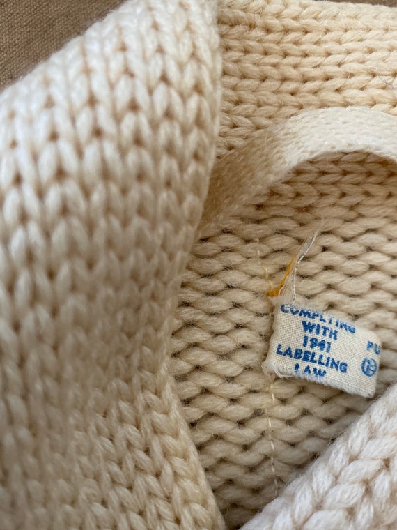 Early '40s Cardigan Knit Sweater Wool - image 8