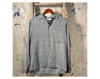 Rayon Plaid ‘40s Button Down by Town Topic