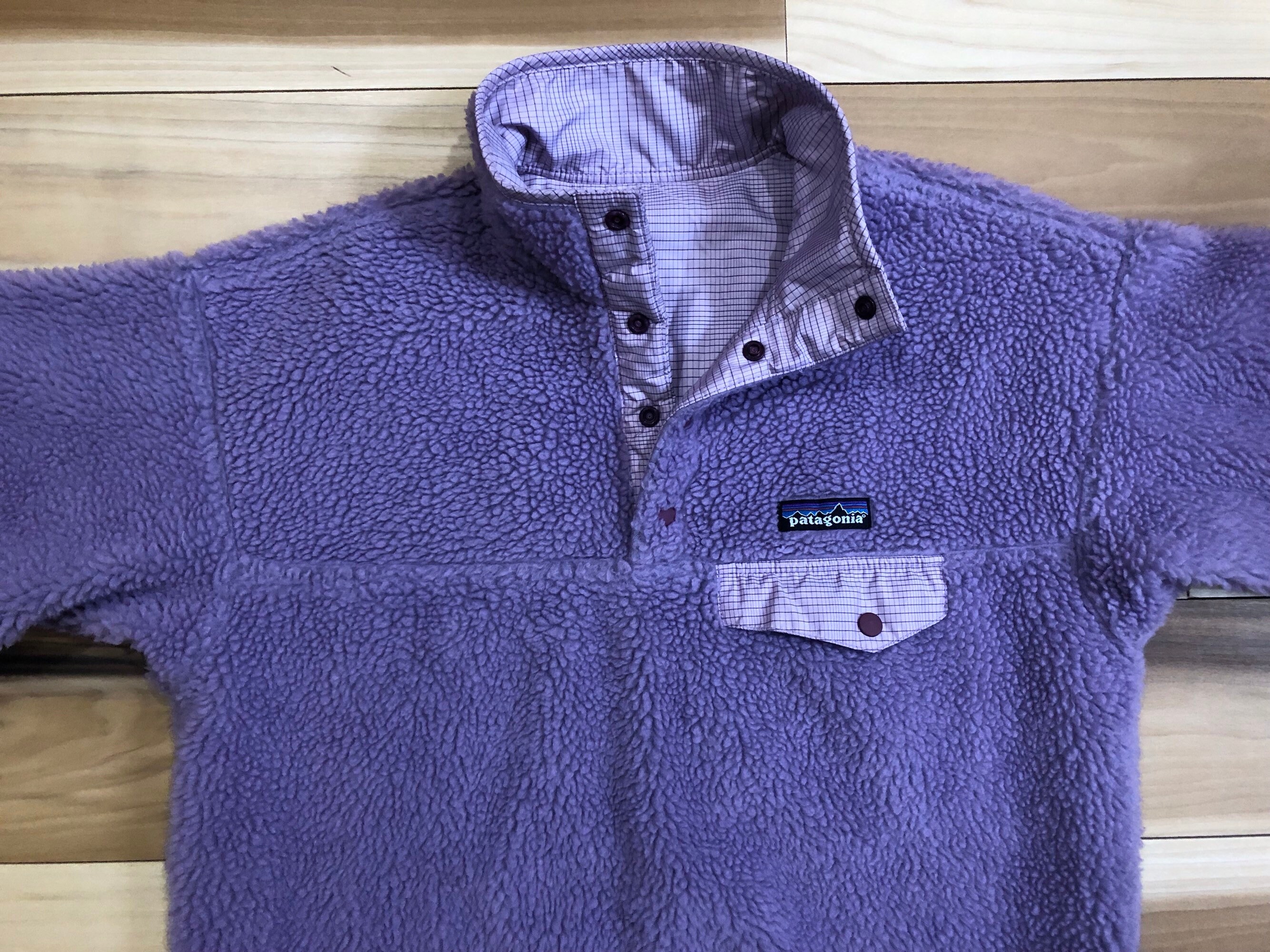 Reversible 90s Patagonia Snap T Made in USA Deep pile