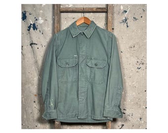 Vintage 70s/80s US Military Army Marine OG 107 Cotton Sateen