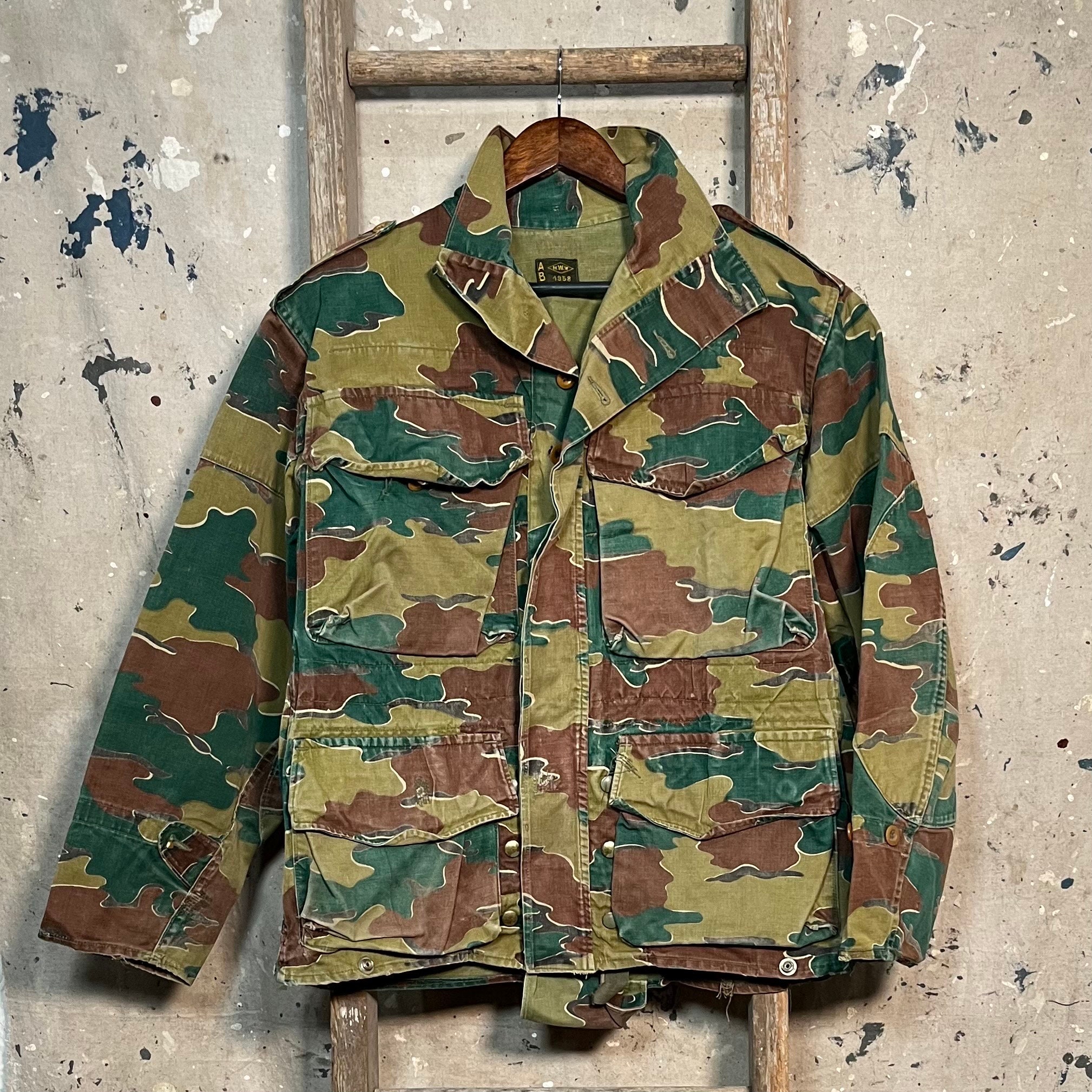 Belgian 1950s Paratrooper Camo Jacket - Etsy Belgian 1950s Paratrooper Camo Jacket - Etsy