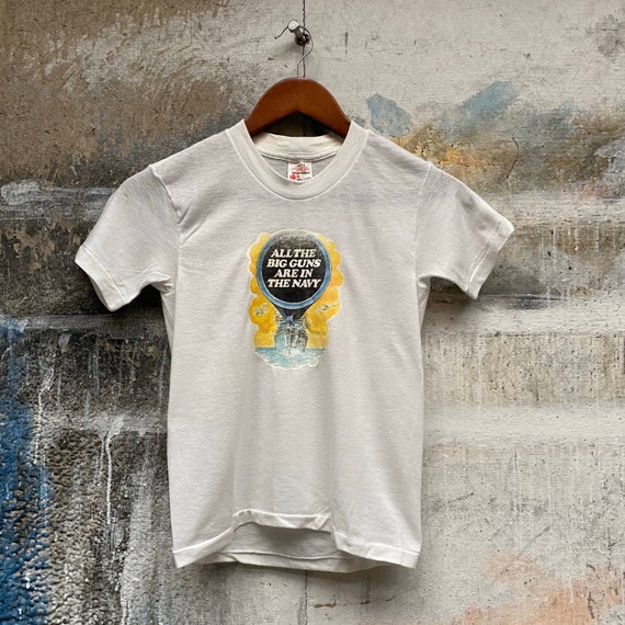 Big Guns '70s Navy T-shirt - image 2