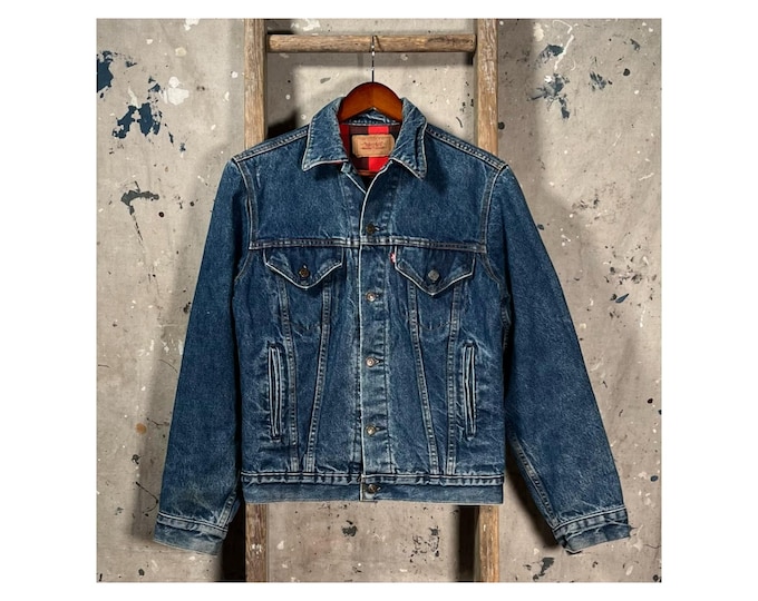 1980s Levi's type 3 Jacket Plaid Liner