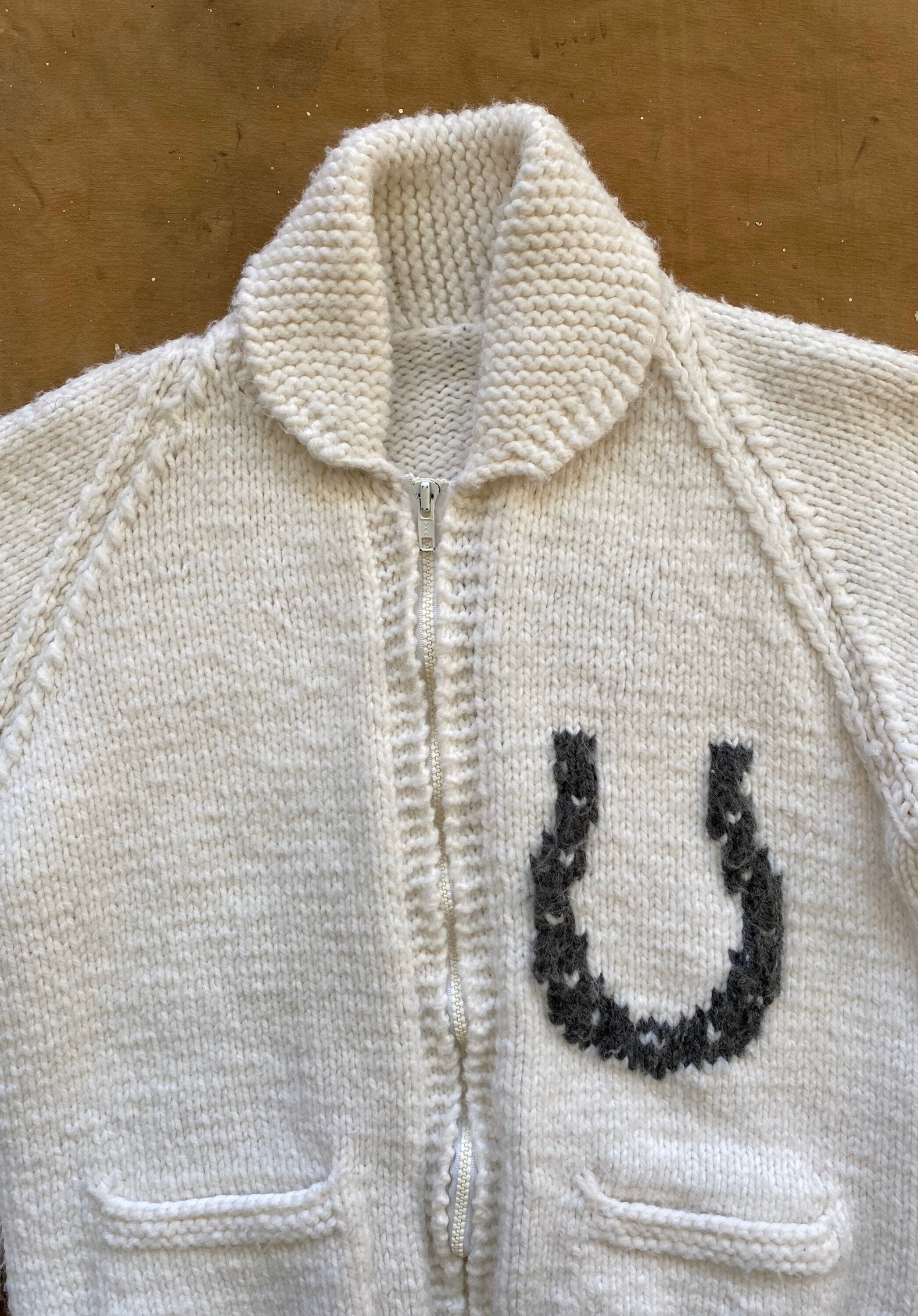 70's Vintage Horseshoe Cowichan sweater﻿ 70's Vintage Horseshoe