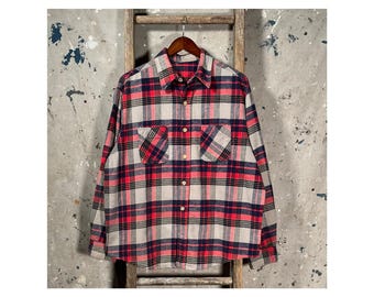1970s Woven Flannel Button Down