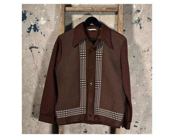 Rockabilly ‘60s Patterned Button Down Shirt by Gaucho Originals