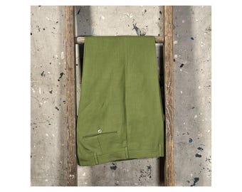 1960s Slacks Green Post Grads