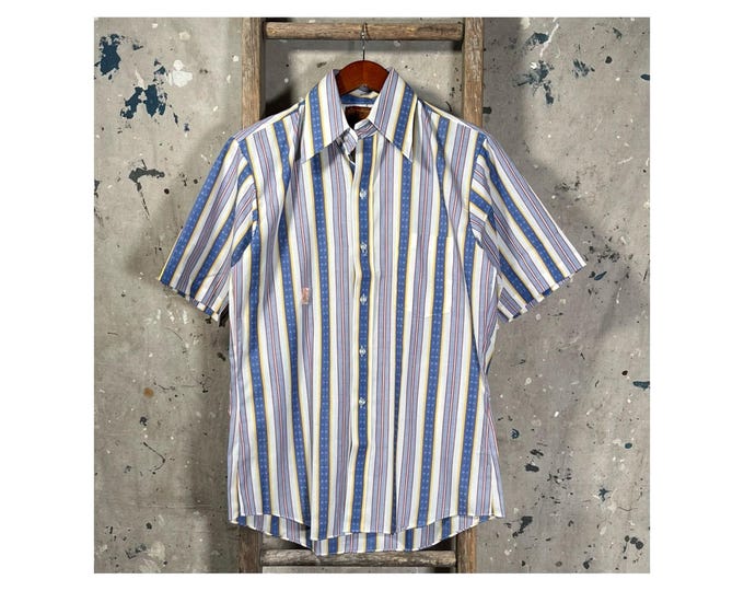 1970s Stripe Sportshirt By Sears