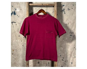 70s Tri Blend Pocket Tee Square pocket