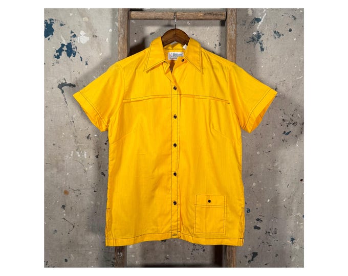 Yellow 1970s Bowling Shirt *Deadstock