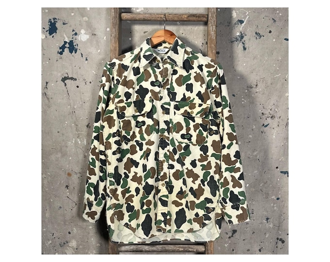 Duck Camo 1970s Woolrich Chamois Shirt