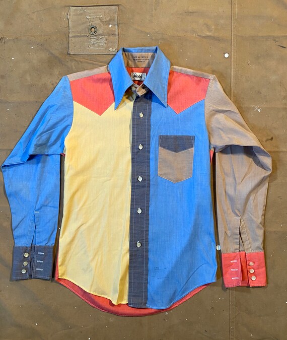 1960s Color Block Shirt - image 3