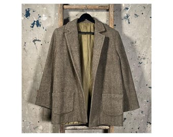 1970s Herringbone Tweed Sport Coat