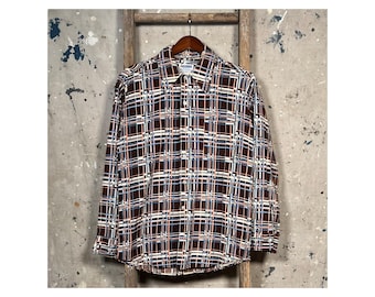 1950s Patterned Flannel Shirt