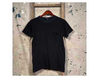 Faded Black Pocket Tee