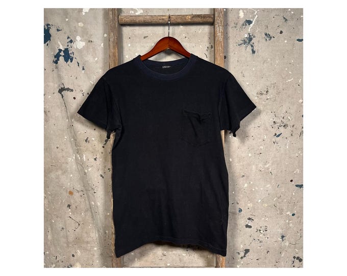 Faded Black Pocket Tee