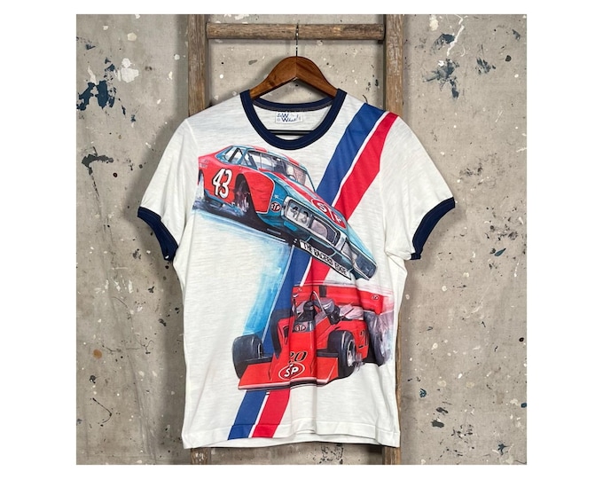 STP Racing Team '70s T-Shirt Double Sided