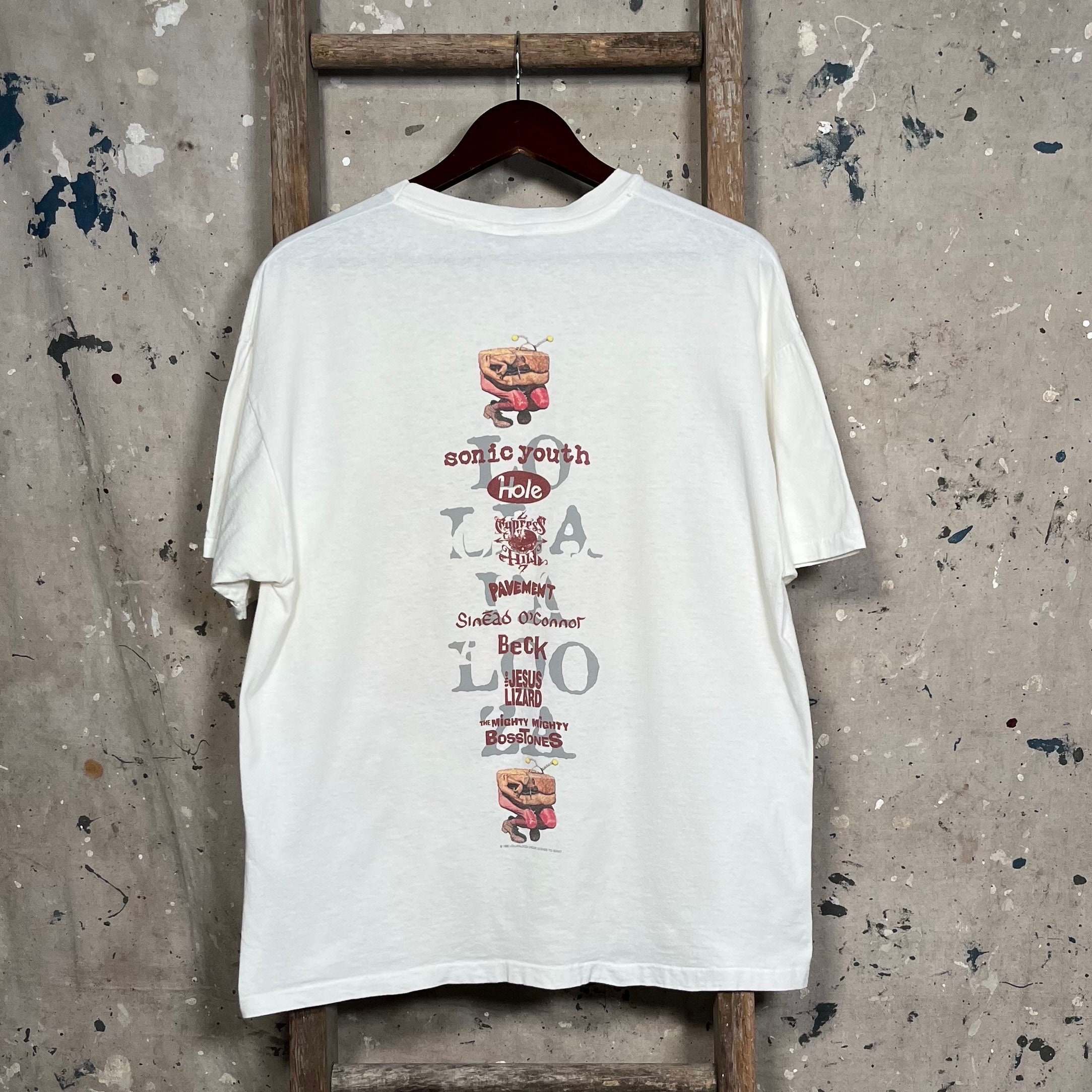 Lollapalooza × CPFM White Lineup Tee M Lollapalooza × CPFM White Lineup Tee M