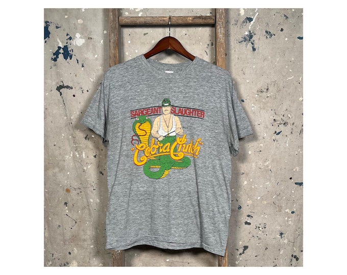1980s Sargeant Slaughter 'Cobra Clutch' T-Shirt G.I. Joe