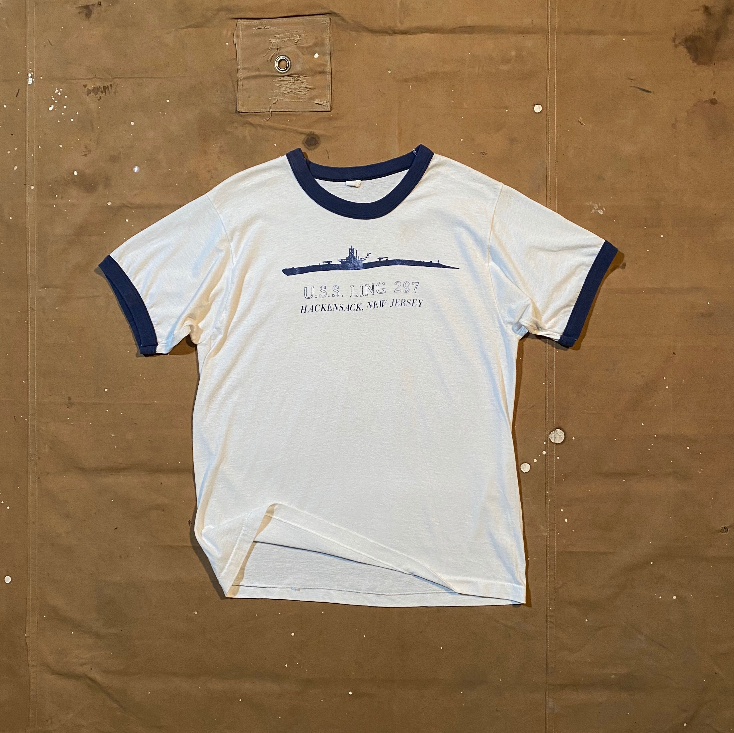 US Navy '70s Ringer Tee USS Ling 297 