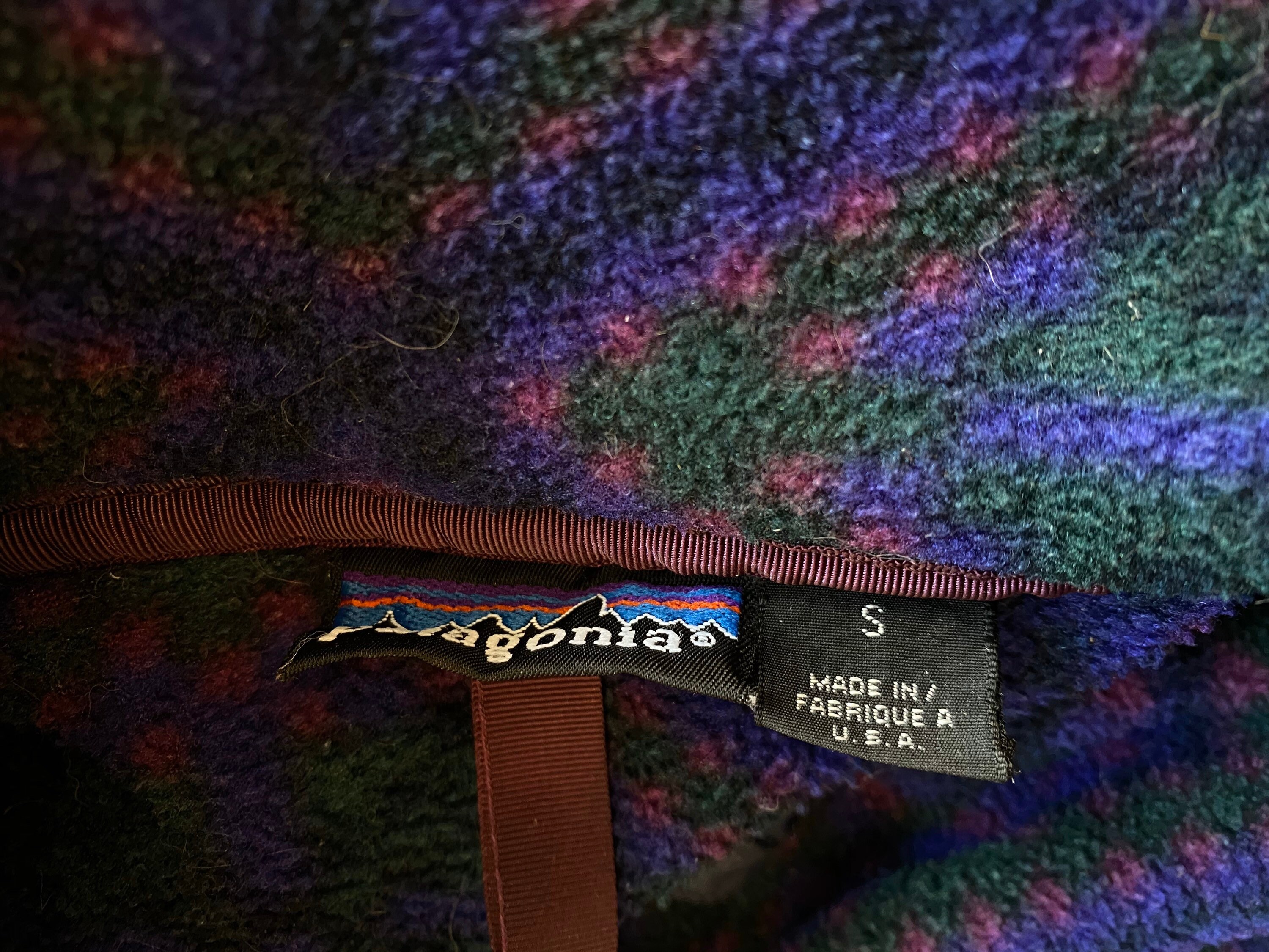 90s Patagonia Snap T Pattern Synchilla USA FA92