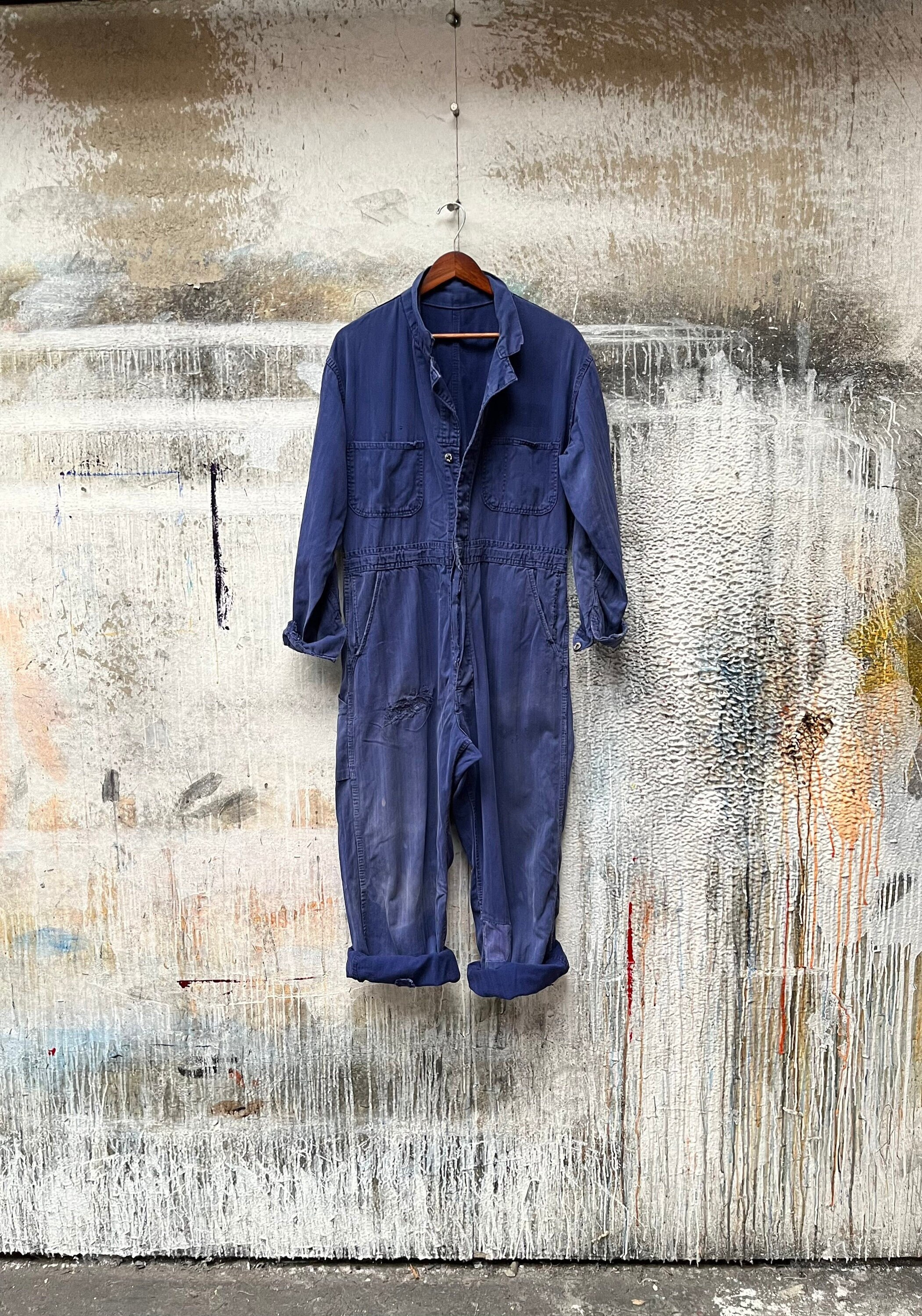 Faded Blue '60s HBT Coveralls