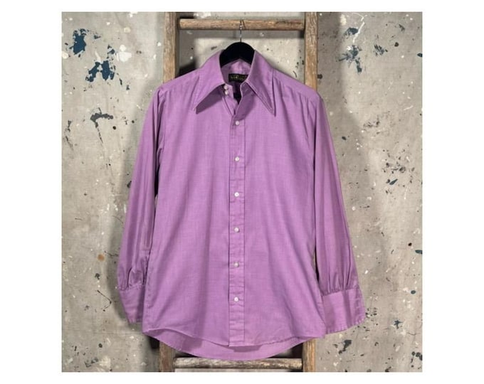 1960s Lavender Button Down by Unexcelled