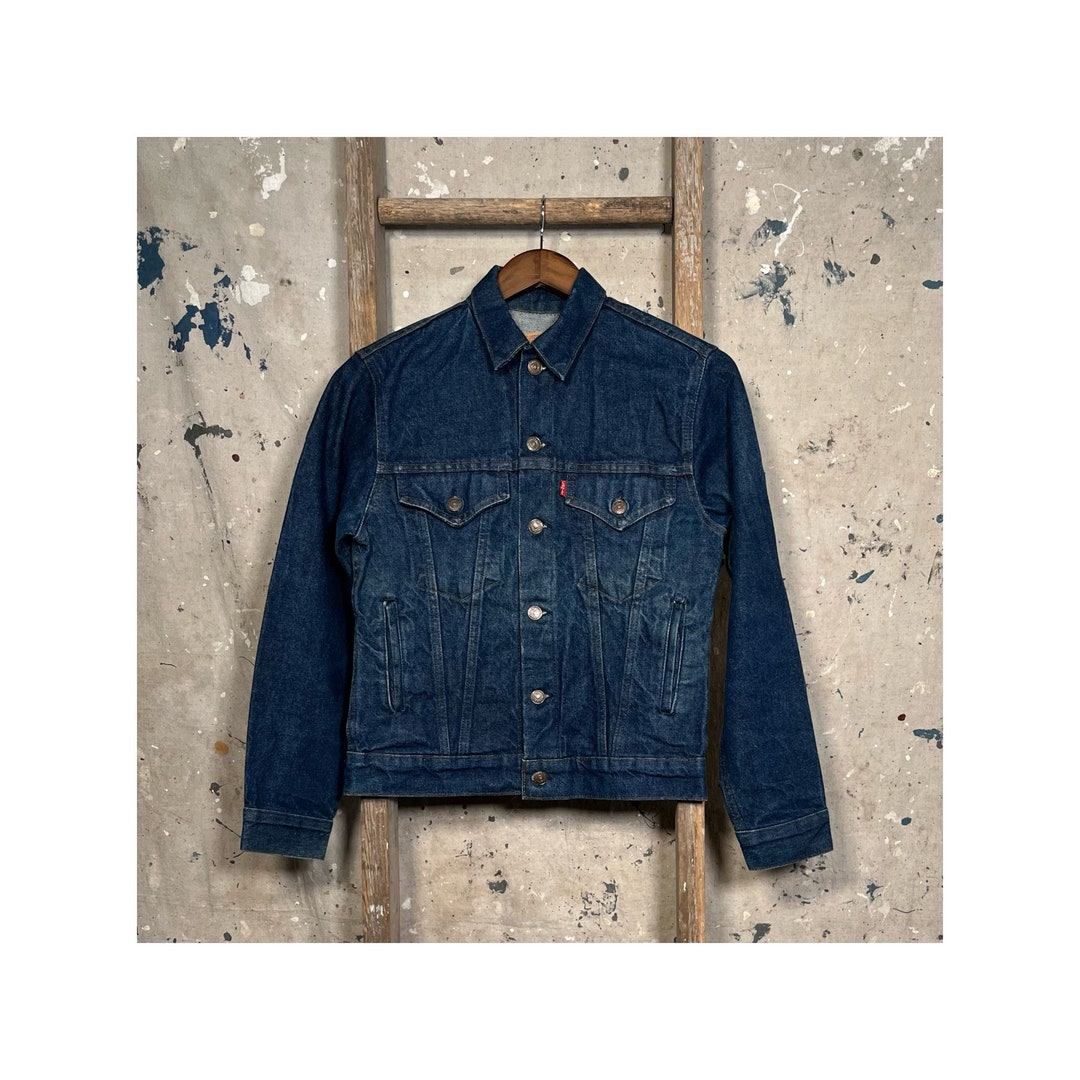 1980s Levi's Type 3 Jacket Dark Wash - Etsy