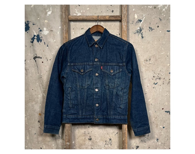 1980s Levi's Type 3 Jacket Dark Wash