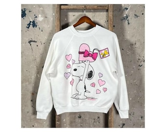 Valentine's Snoopy  '90s Peanuts Sweatshirt