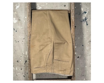 1940s Trousers Khaki Button Fly 34 waist