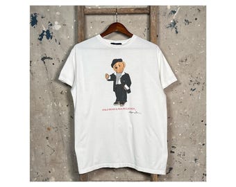 1990s Polo Bear T-Shirt Made in USA