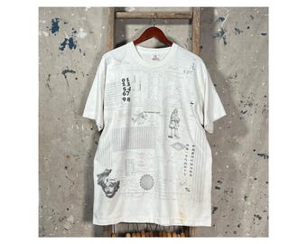 1990s Mathematics T-Shirt AOP XL