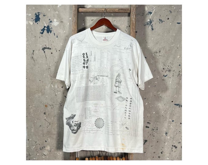 1990s Mathematics T-Shirt AOP XL