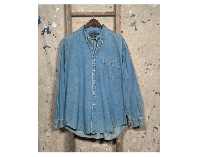 1990s Ralph Lauren Denim Shirt