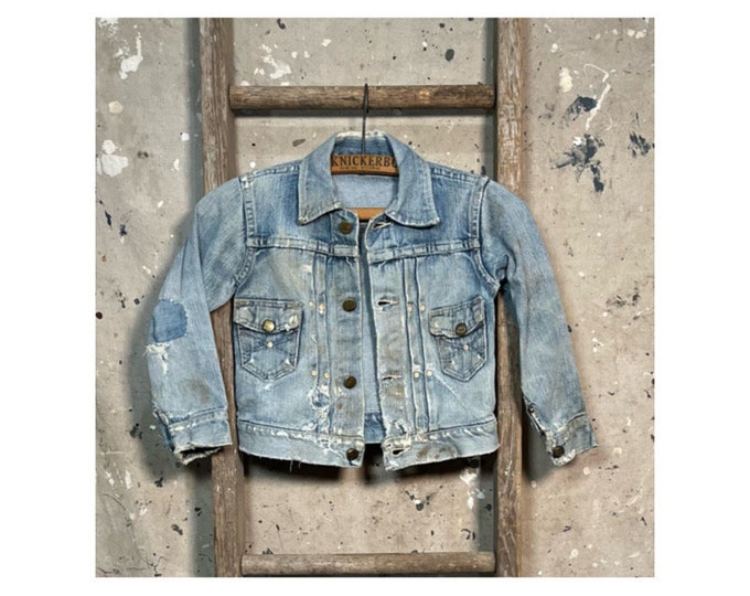 Buckle Back '50s Kids Denim Jacket Type 2