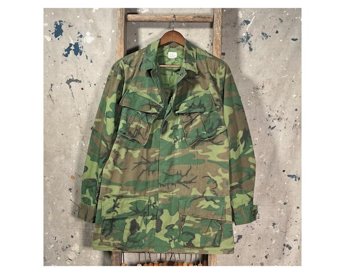 1960s Slant Pocket Jungle jacket ERDL Camo