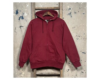 Camber Thermal Lined Hoodie Maroon made in USA