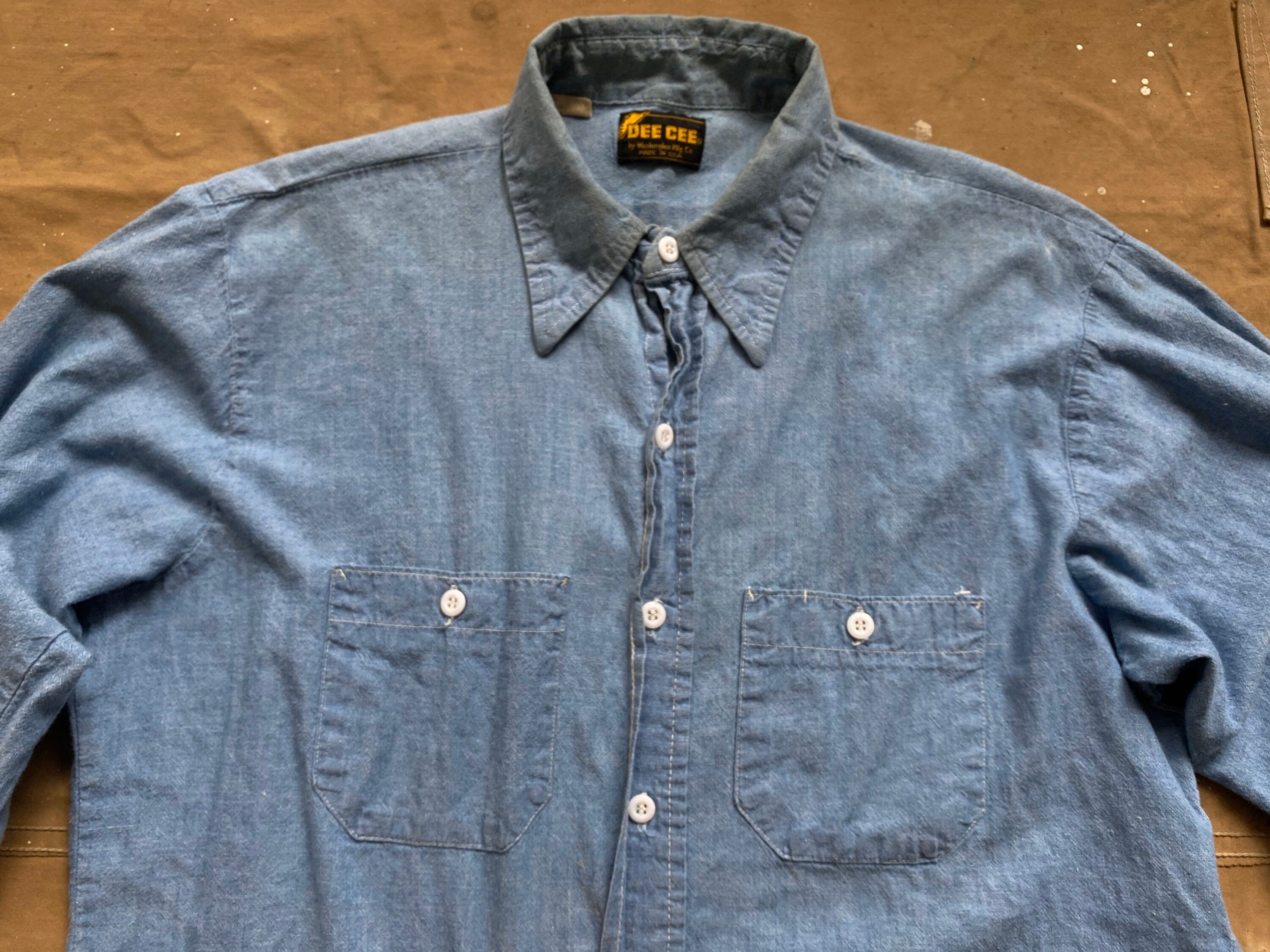 1970s Chambray Shirt Dee Cee Washington