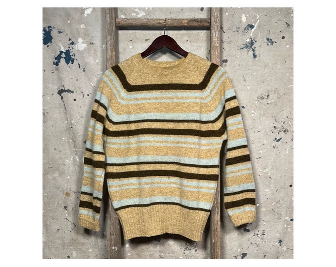 Striped '60's Shetland Wool Sweater