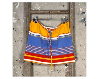 Striped '70s Hang Ten Cotton Skirt