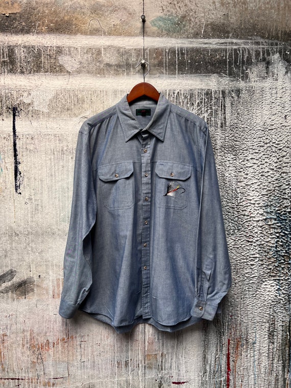 1980s Abercrombie and Fitch Chambray - Etsy