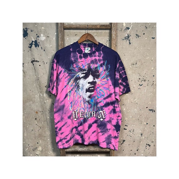 Jimi Hendrix '90s Tie Dye T-shirt *Deadstock - image 1