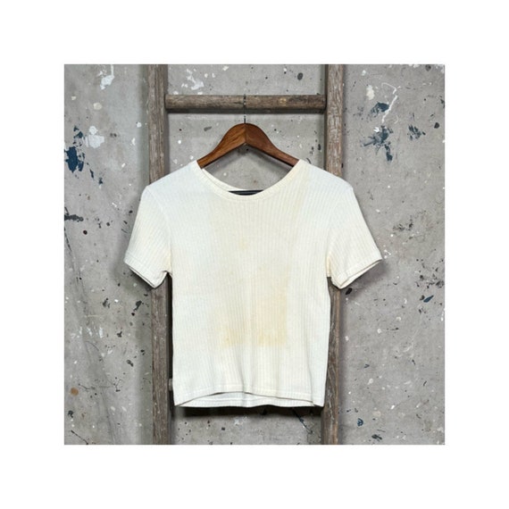 Distressed '70s Ribbed Shirt - image 1