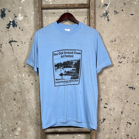 Art Fest '90s Lakeside Beach State Park T-Shirt NY - Gem