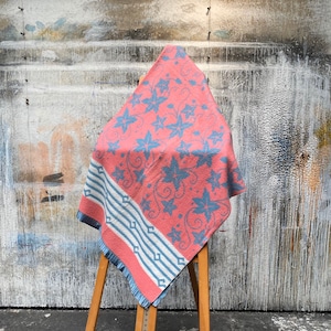 1940s / 50s Floral Camp Blanket Reversible
