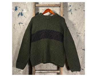 Hand Knit Y2K J. Crew Wool Sweater