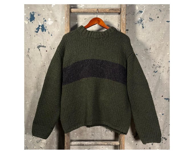 Hand Knit Y2K J. Crew Wool Sweater
