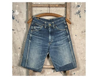 1950s LEE Rider Denim Shorts Cut Off Union Made