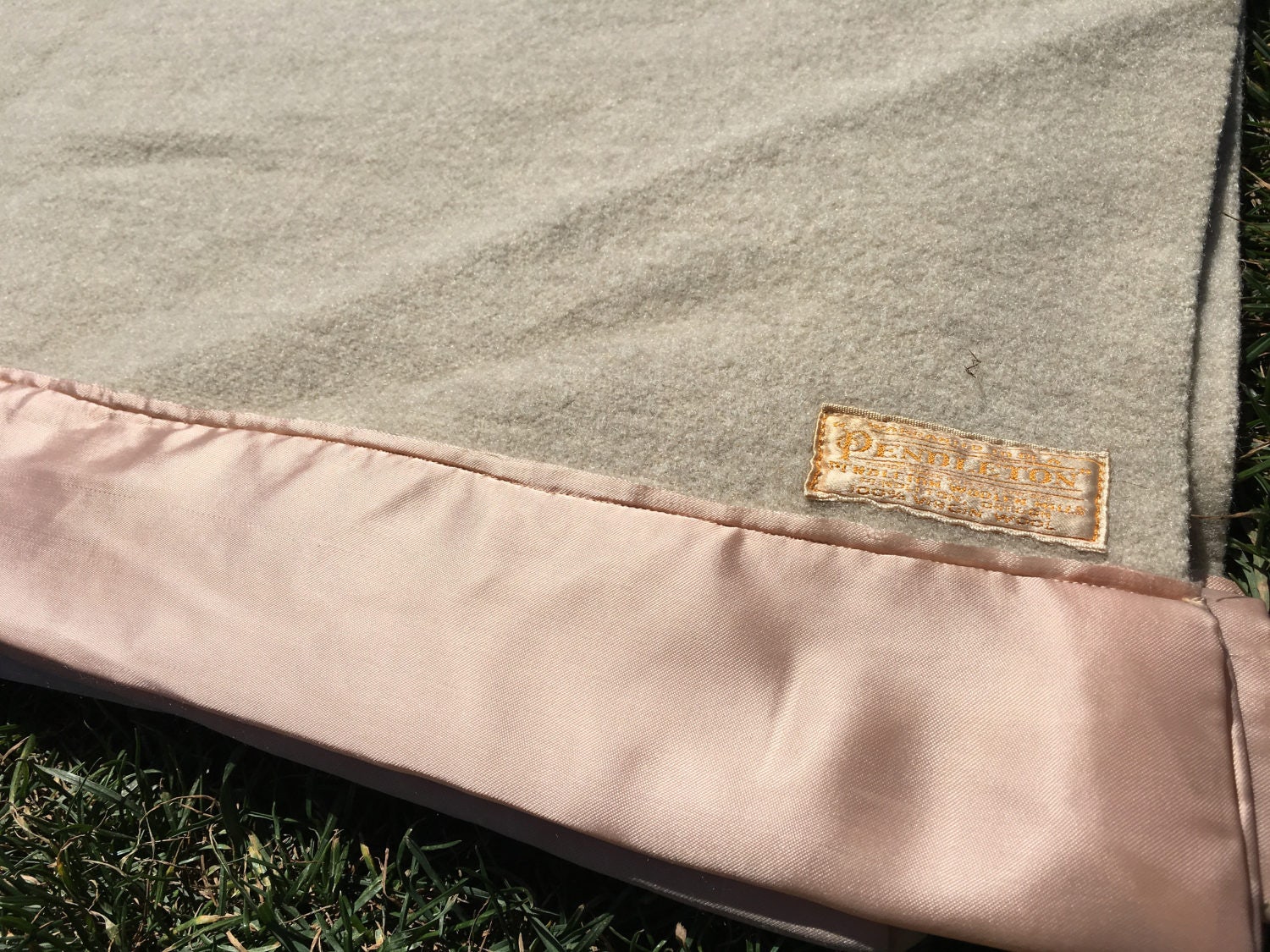 1950s Pendleton Virgin Wool Blanket Stripe Camp Blanket